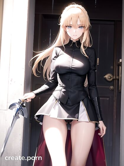 Fit Girl 18+ in a Sexy Dress Teased Bottom-Up in Naughty hentai Action