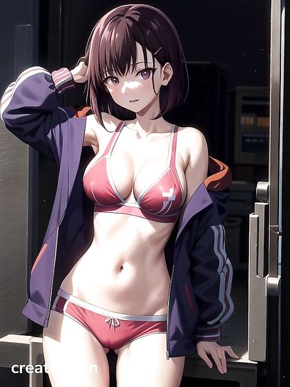 Messy Desk and Dark City Nights: Naked in Chaos for Hentai Pleasure