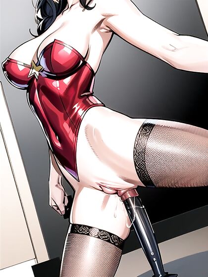Wonder Woman Exploring Intense Dildo Pleasure inSTEAMING Hentai Scenes