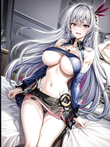 Lifted Skirt and Exposed Navel in Seductive Hentai Scenes