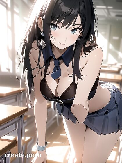Warm Anime Action: Skirt Flips and Medium Breasts in Horny Hentai Scenes