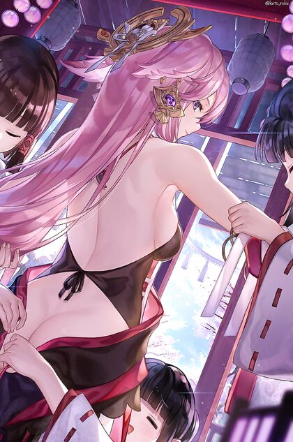 Holy Shit! YAE-MIKOS Gettin Naked AF for Some HENTAI Action!