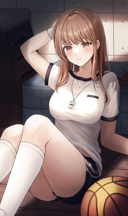 Busty Babe Gets Freakin’ Hornyy After Balling With Her Hoops Squad – Hentaay XXX Pic!