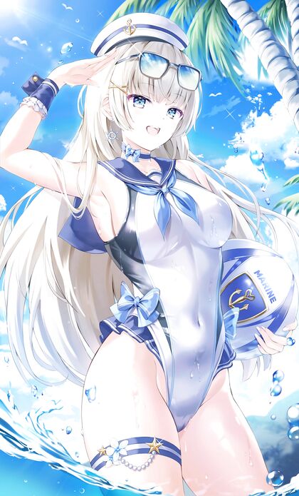 Holy Shitting Sails! Hentaicorn Babe in XXX Wet Dream Beachwear