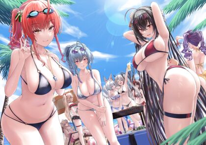 Horny Bitches Getting Wet at Beach XXX Pic