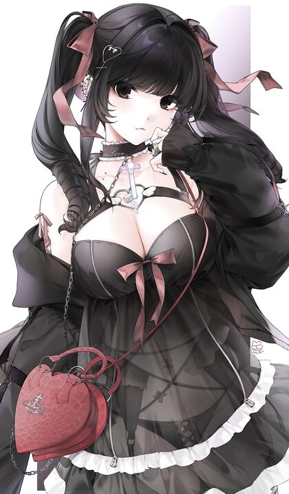 Holy shittin’ hotness! Black lingerie so damned sexy you wanna fuck ‘em right outta dem tight-assed hentaipan ts!