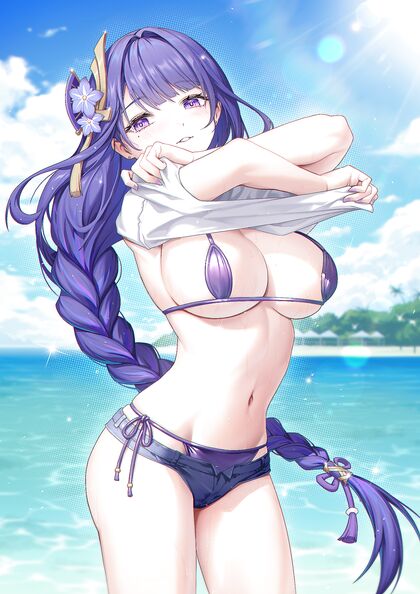 Hiding my hottie in her swimmies - XXX pics of babes rocking their beachwear beneath!