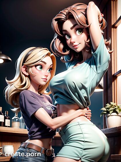 Southern European Beauty Gets Wild at the Bar in Steamy Hentai Action