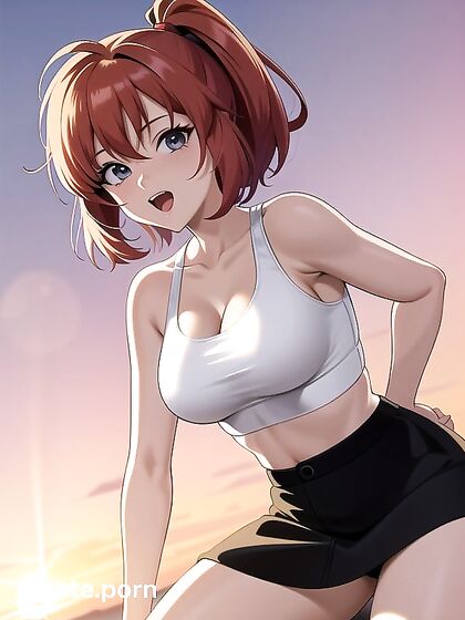 Freckled Redhead Sunny Seduces You in Naughty hentai Action