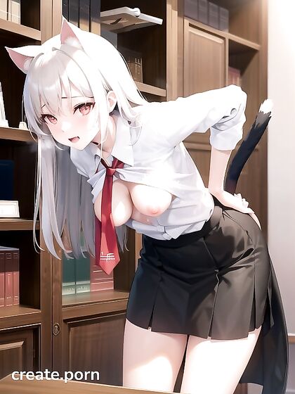 Glasses-Wearing Student in Mini Skirt Gets naughty in Study Room Hentai Scene