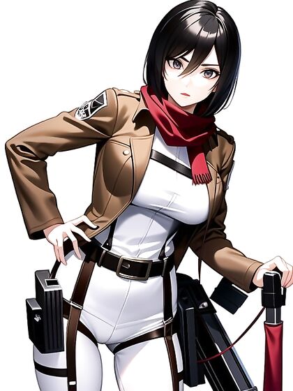 Mikasa Ackerman Wields a Rocket Launcher in Armored Hentai Action