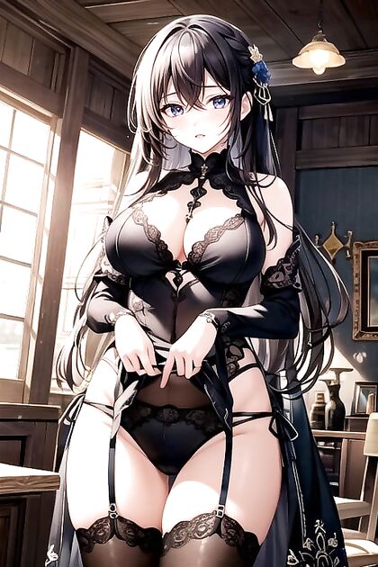 Skirt Flipping Fun in Side ViewComic Style Hentai Action