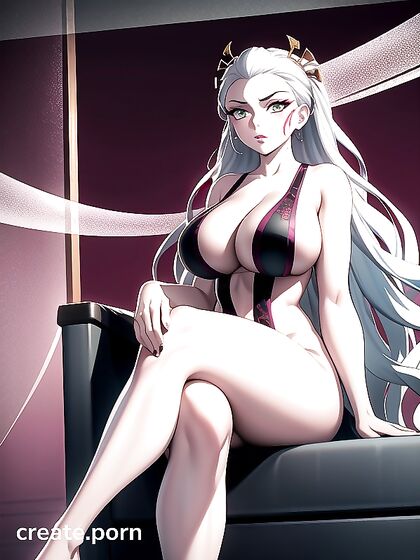 Massive Breasts and Legs Crossed: A Sensual Hentai Fantasy