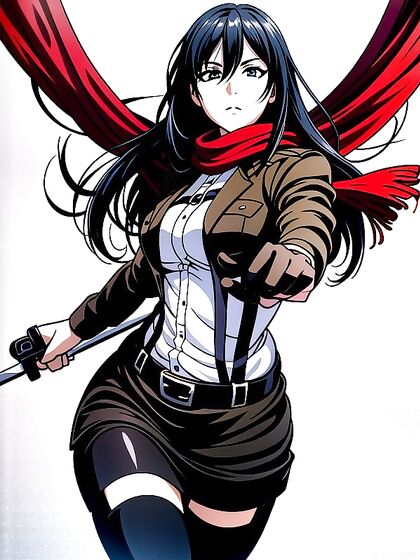 Mikasa Ackerman Wields a Sharp Sword in Intense Hentai Action