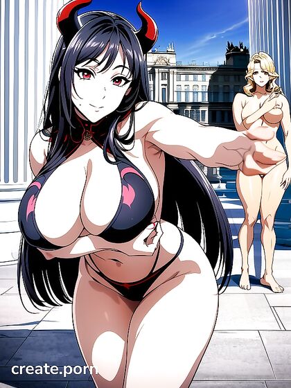 Sunny the Mischievous Model Smiles and Blushes in Seductive Hentai Scenes