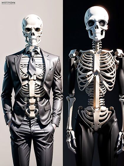 Skeleton Seduction: Business SuitErotica in Minimalist Surroundings