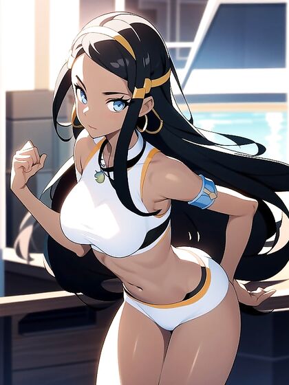 Nessa Rurina Throws Her Pokeball in a Seductive Front-On Hentai Scene