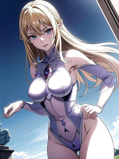 Breathtaking Zelda Bust Shot in Seductive Hentai Screen Capture