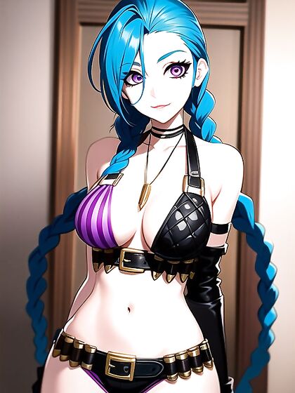 Jinx from League of Legends Seduces inMind-Bending Hentai Action
