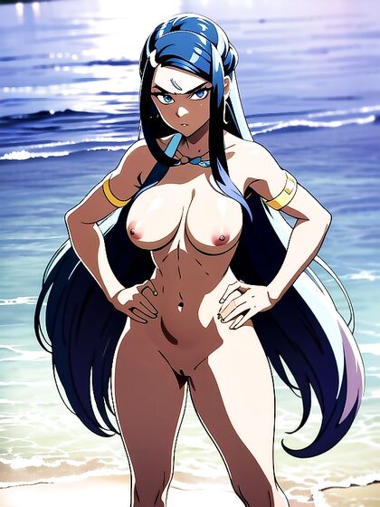 Hentai Beauty Poses Seductively with Hands on Hips for Intense Pleasure
