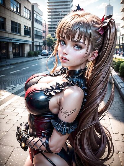 Claire Harvey from Hundred Shows Off Her Busty Perfection in Seductive Hentai Scene