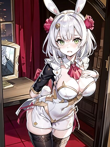 Embarrassed Noelle from Genshin Impact Takes Sultry Selfies in hentai AIPorn
