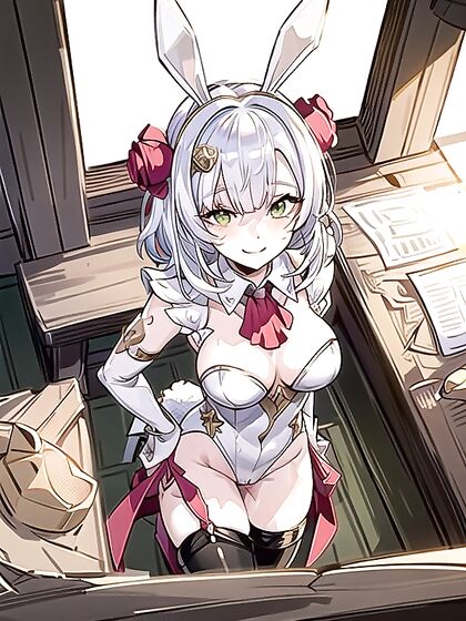 Noelle from Genshin Impact Poses Seductively with Hands on Hips in Hot Hentai Action