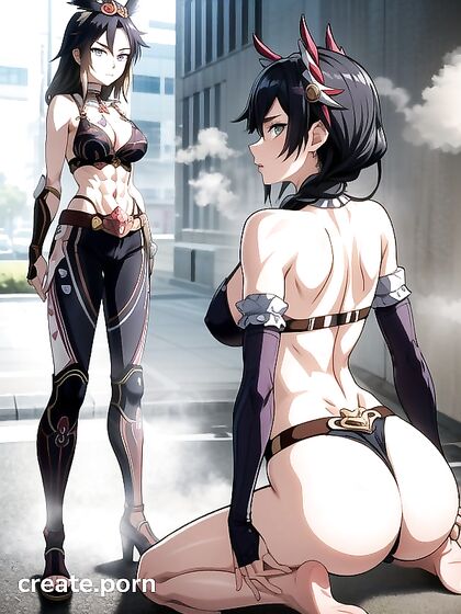 Massive Ass in Rear View: A Steamy Hentai Experience Watching You