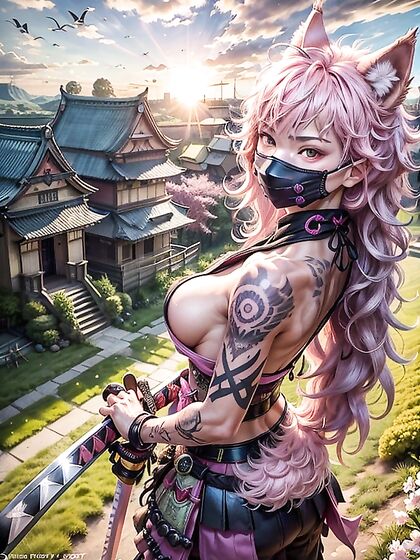 Angry Pink-EaredWolf with Rounded Breasts in Steamy Hentai Action