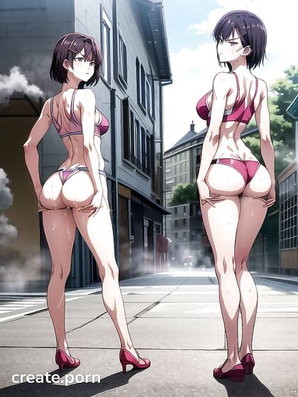 Massive Supporting Ass in Rear View for Steamy Hentai Pleasure