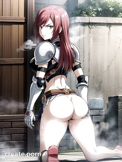 Fit Chick Shows Off Her Ass While Staring Down the Camera inSTEAMING Hentai Action