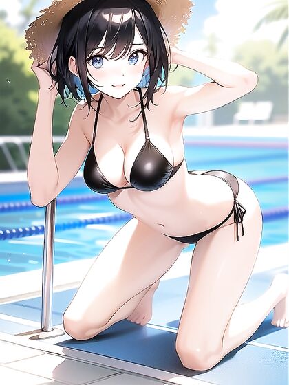 Sunny with Bobcut in Bikini for Steamy Hentai Adventures
