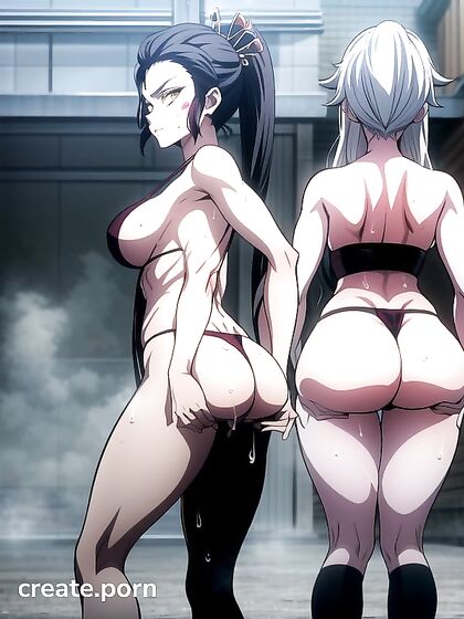 Angry Eyes Stare Down the Viewer in Intense Hentai Action