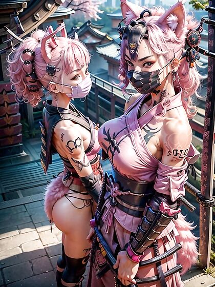 D’Oreille’s Tattooed Body Shines in Safe-for-Work Hentai Pleasure