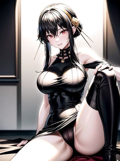 Yor Forger from Spy x Family in Ultra-Detailed Camel Toe Hentai Action
