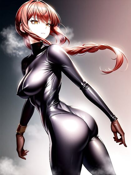 Makima's Form-Fitting Outfit and Steamy Rear Views in!=(Hentai) AI Porn