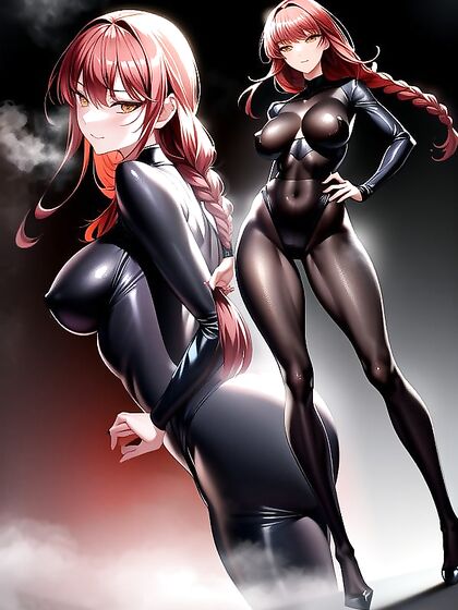 Makima's Ultra-Detailed Rear View in Steamy Hentai AI Action