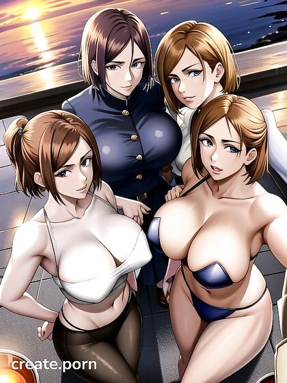 Raining Desire: Busty Beauty with Small Ass in Seductive Hentai Action