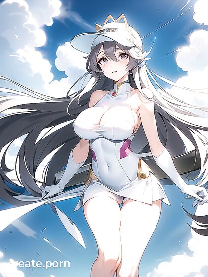 Celestial Beauty with Giant Angel Wings and Flowing Gold-Pink Hair in Heavenly HentaiErotica