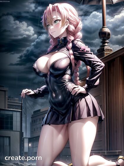 Thick Milf Shows Off Her Curves with Hands on Hips in Steamy Hentai Action