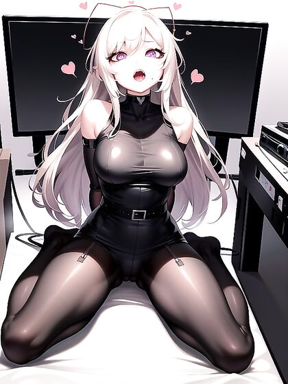 Belts and Machines: A kinky hentai art orgasm adventure