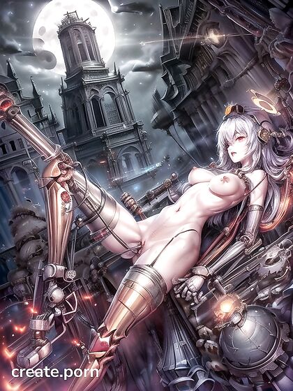 Wearing a Surgical Mask and Monitored in Mechanical Restraints for Intense Hentai Pleasure