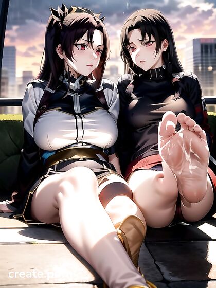 Pale-Skinned Beauty with Green Eyes Enjoys Passionate Sunset Hentai Pleasure