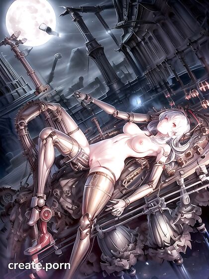 Mechanical Gears and Sensual Tubes in Intense Computed Hentai Scenes