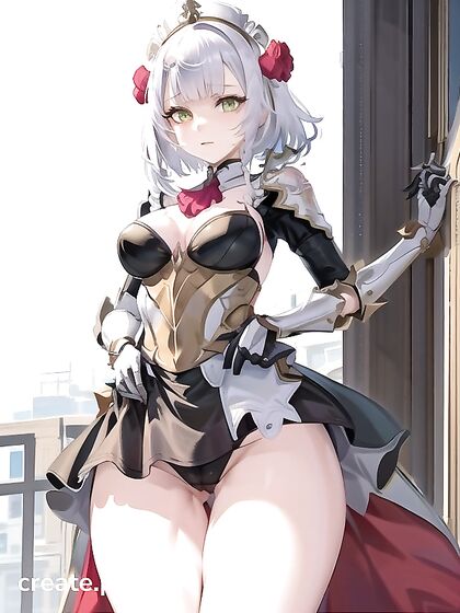 Noelle from Genshin Impact Gets naughty in Bottom-Up Hentai Action