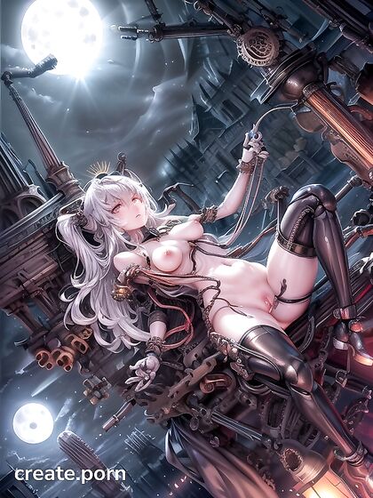 Church-bound Beauty Restrained by Mechanical Bonds for Naughty Hentai Pleasure
