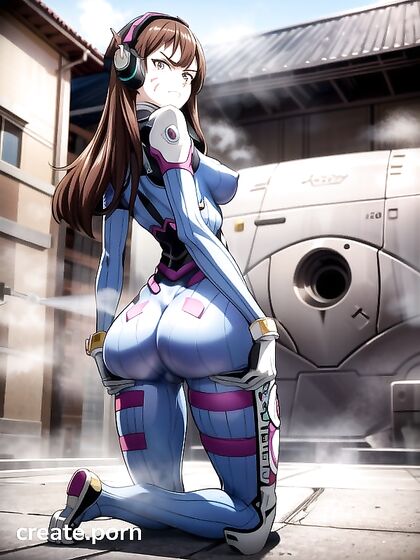 D'va Fits Perfectly While Staring Intensely at You in This Hentai Fantasy