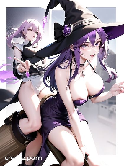 Blair from Soul Eater Seduces Under the Moonlight with Hypnotic Green Eyes