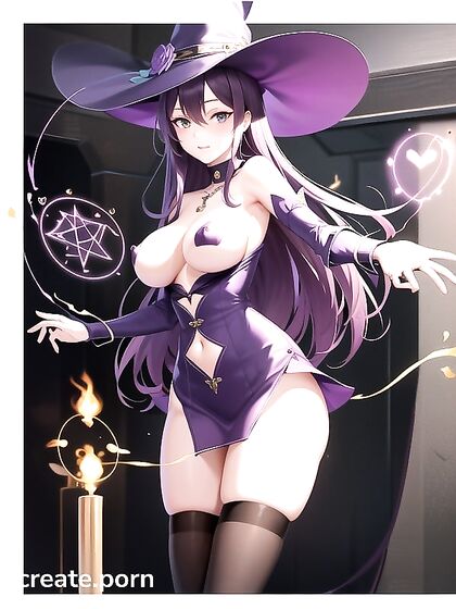 Blair from Soul Eater Uses Her Enchanting Green Eyes and Magical Hands for Seductive Hentai Pleasure