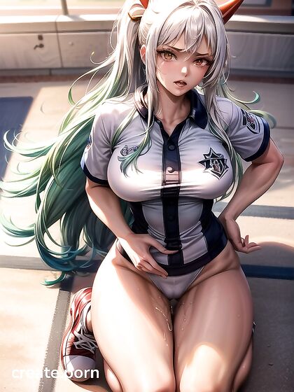 Huge Breasts and Booty on Seductive Brunette in Steamy Hentai Action